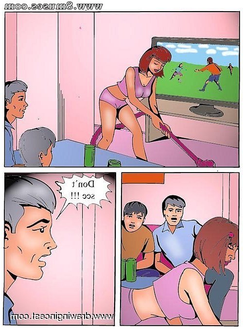 Dad and son missed football goal | Porn Comics