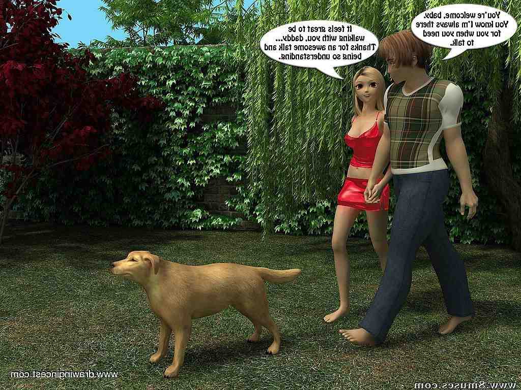 Dog Sex Comics - Dirty scene of hard sex between a father and daughter | Porn Comics
