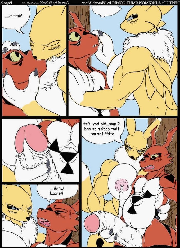 Belly Bulge Porn Comics - Pent Up â€“ A Digimon Smut Comic | Porn Comics