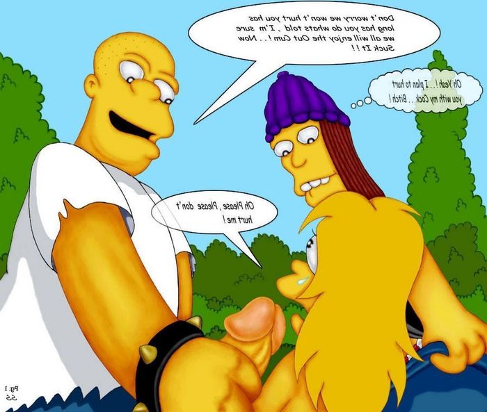 Pinup Porn Simpsons - The Simpsons â€“ Gangbang | Porn Comics
