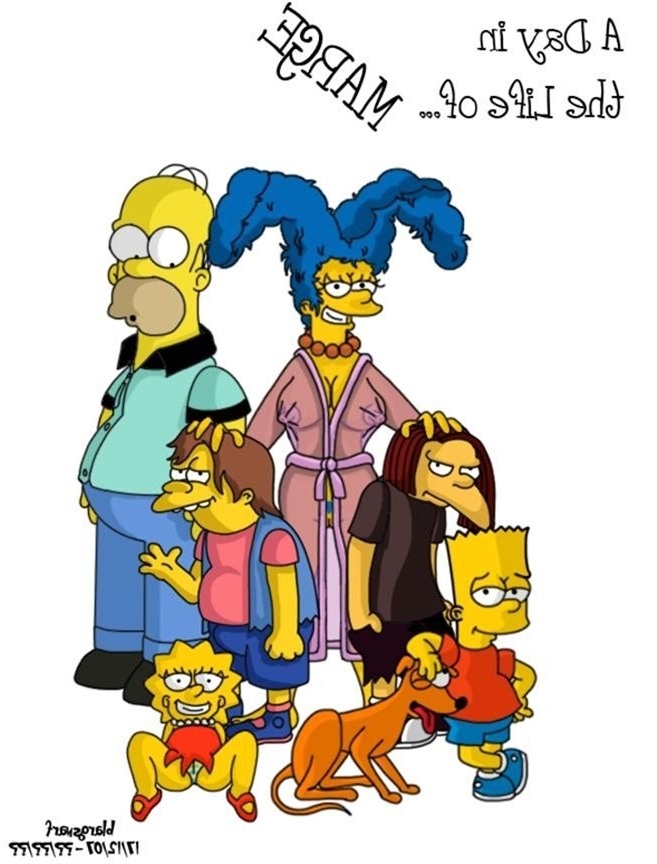 Blargsnarf A Day Life of Marge (The Simpsons) Porn Comics.