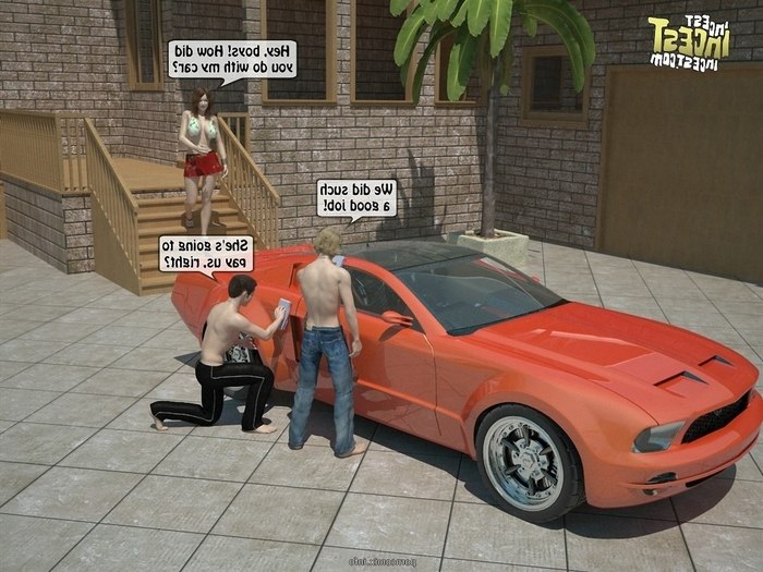 3d Brother Incest Porn Comic - Brother + Sister's Car. 3D Incest | Porn Comics