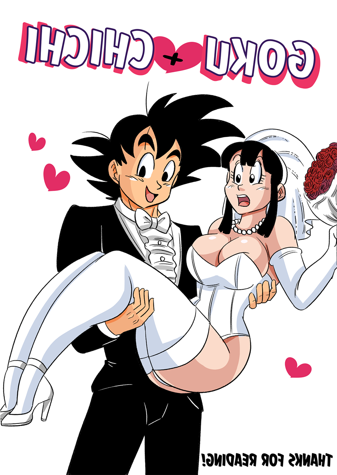 Chichi Porn - Goku + Chichi Wedding Night (Dragon Ball) | Porn Comics