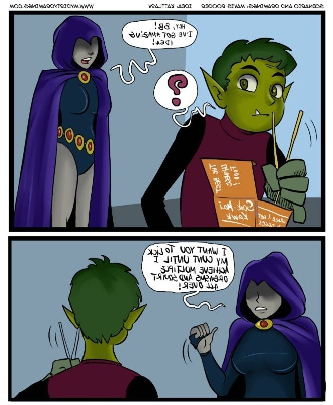 Cartoon Halloween Xxx - Halloween with BB and Raven (Teen Titans) by Mavruda | Porn Comics