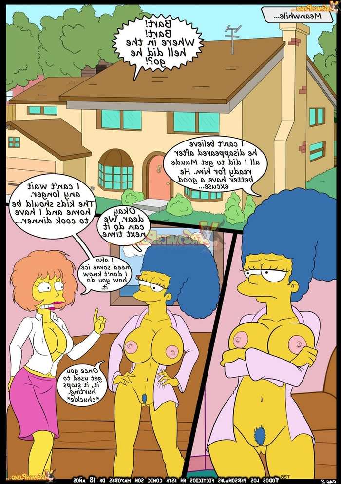 Simpsons Cartoon Porn Mom - Croc, The Simpsons Learning with Mom-English | Porn Comics