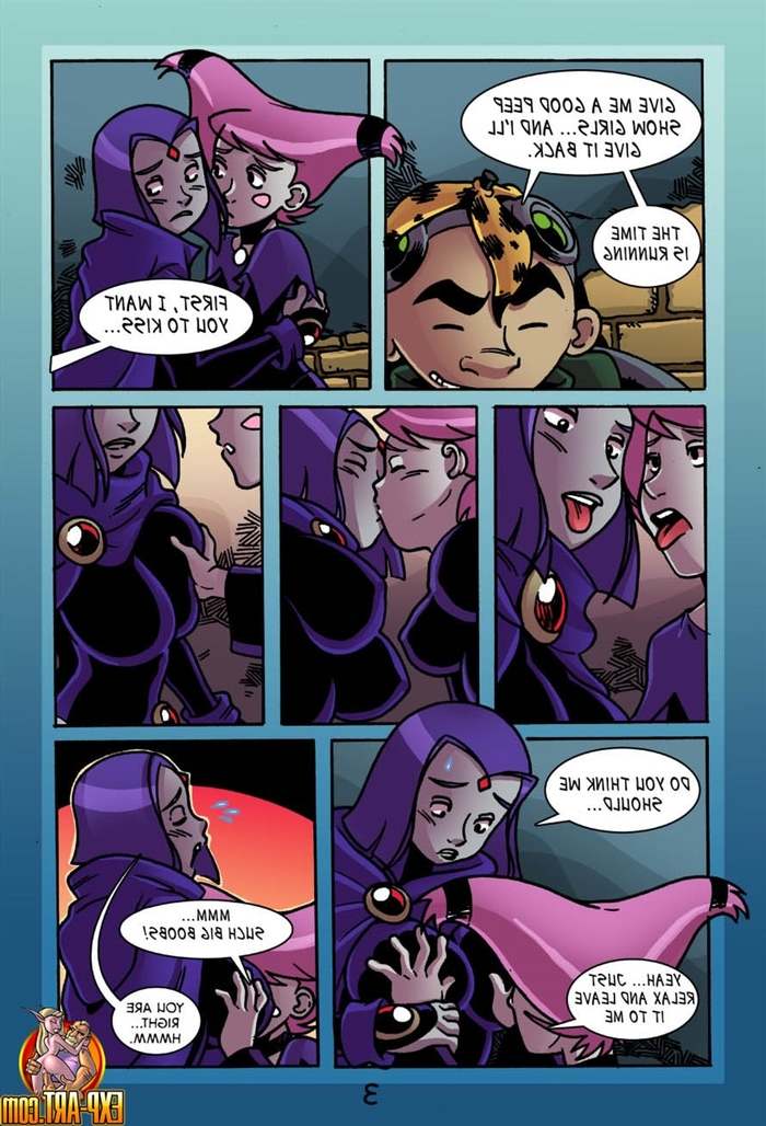 Jinx And Raven Lesbian - Raven & Jinx Online Auction Sex â€“ Teen Titans | Porn Comics