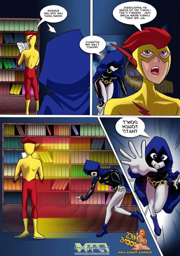 Xxx The Flash Hentai - Teen Titans Comic â€“ Raven vs Flash | Porn Comics