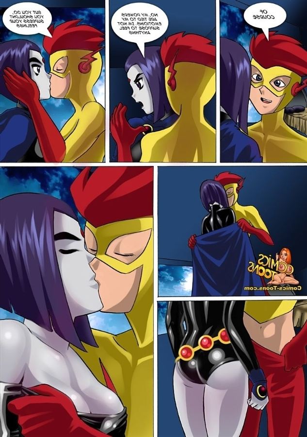 633px x 900px - Teen Titans Comic â€“ Raven vs Flash | Porn Comics